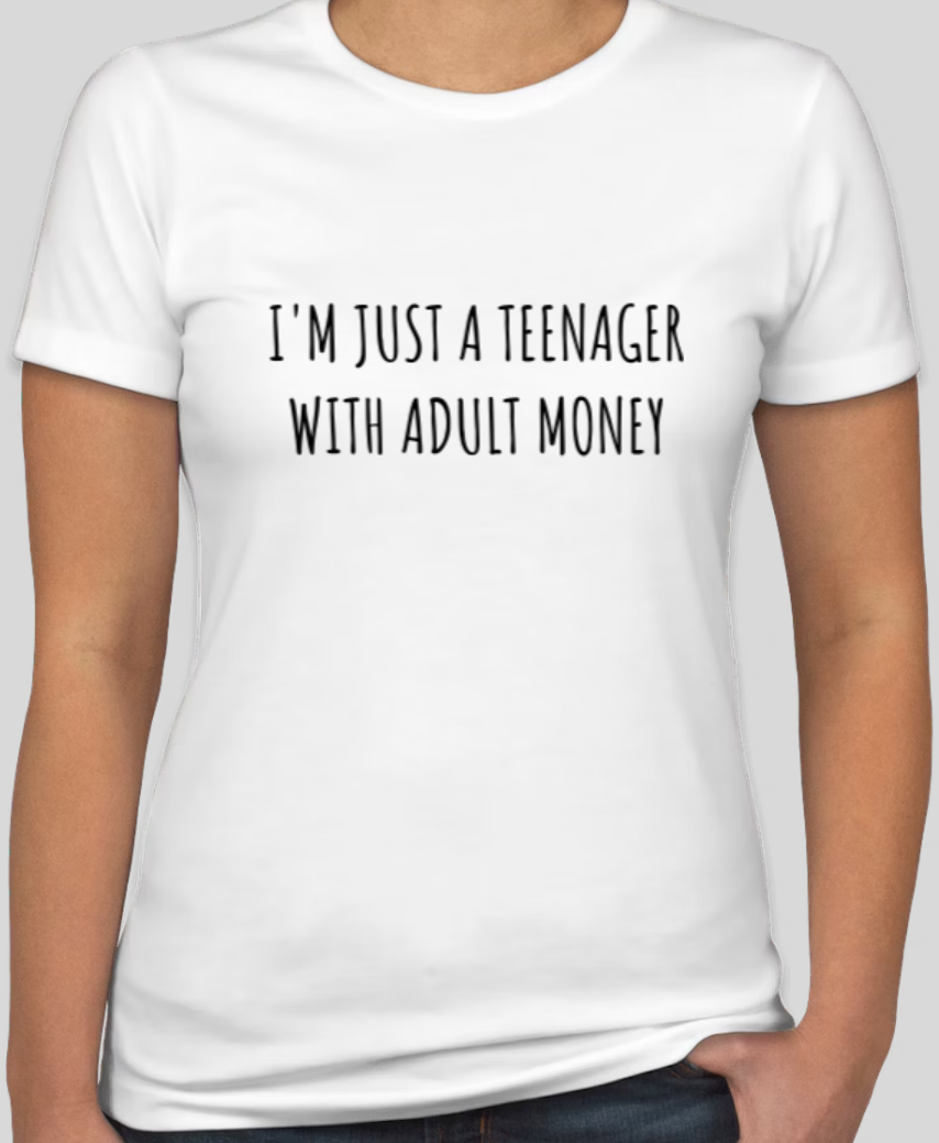 Adult Money Teenager - Ladies T-Shirt