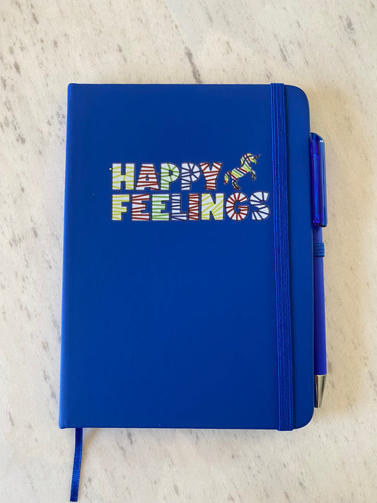 Indigo Happy Feelings notebook/journal