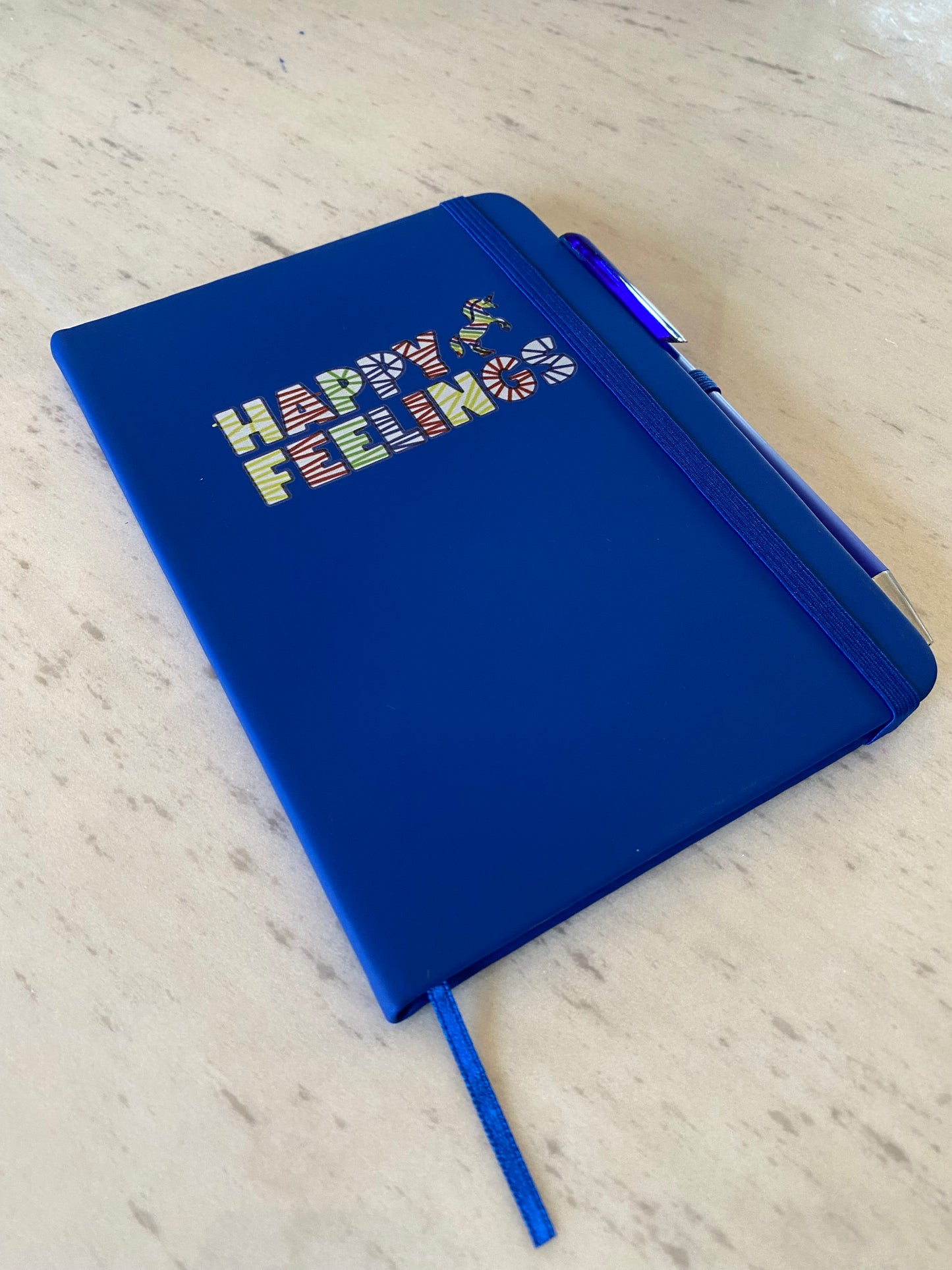 Indigo Happy Feelings notebook/journal