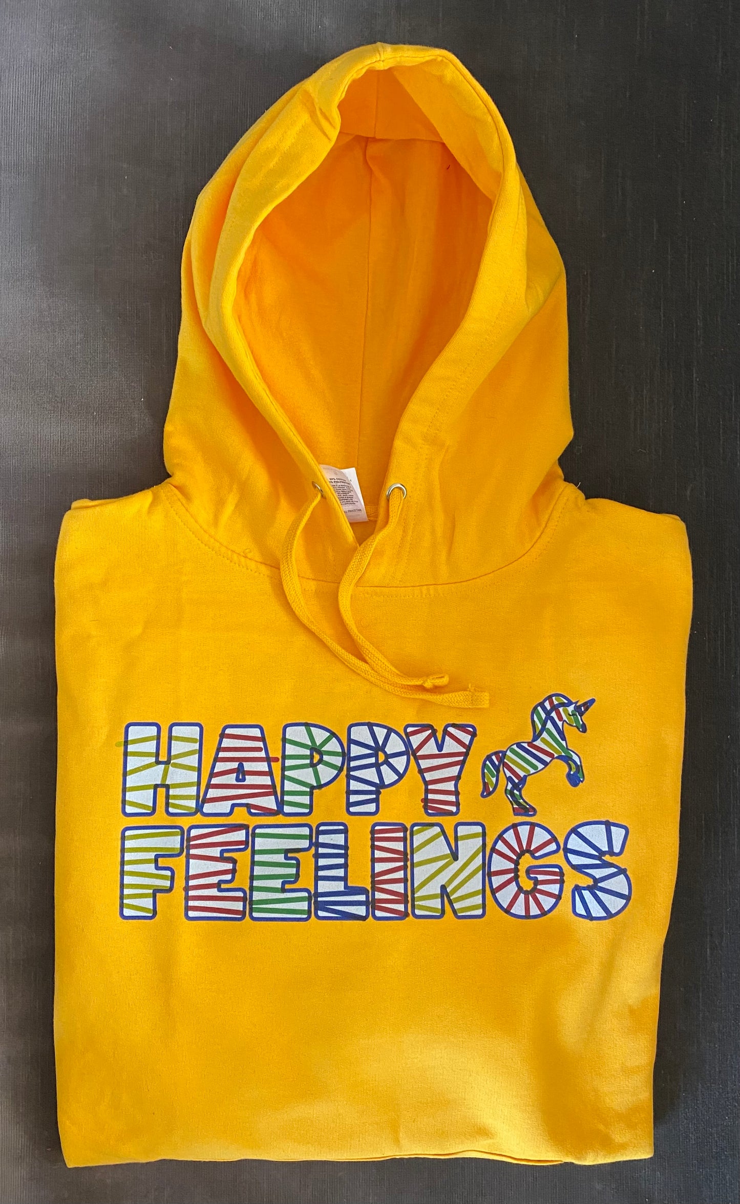 Happy Feelings Golden Yellow UNISEX ADULT Hoodie